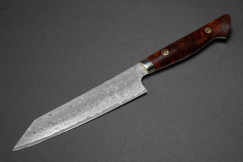 NIGARA SG2 RAINDROP ANMON KUROSOME PETTY 150 SPECIAL WESTERN PREMIUM IRONWOOD HANDLE